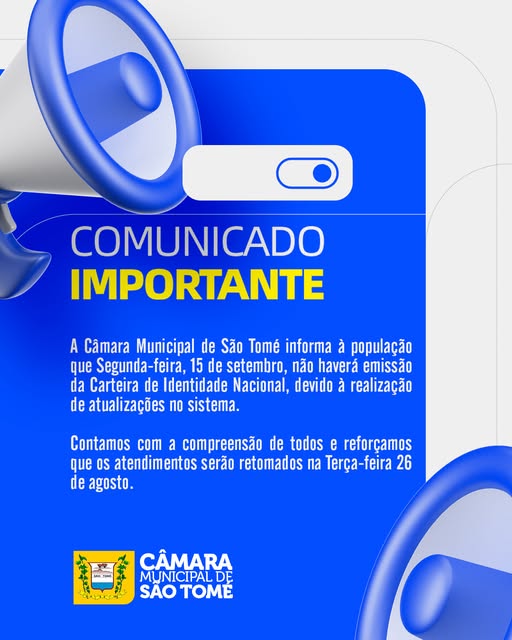 📢 Comunicado à população!